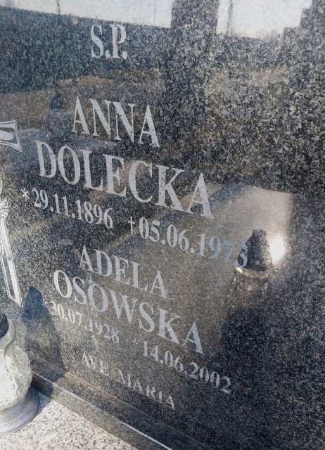 Anna Dolecka 1896 Brzeg - Grobonet - Wyszukiwarka osób pochowanych
