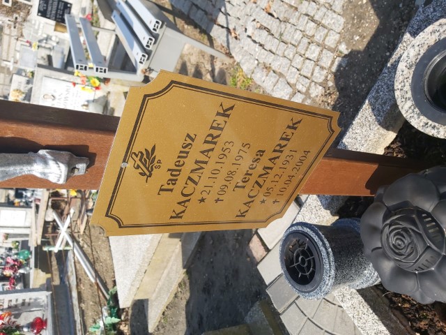 Teresa Kaczmarek 1931 Brzeg - Grobonet - Wyszukiwarka osób pochowanych