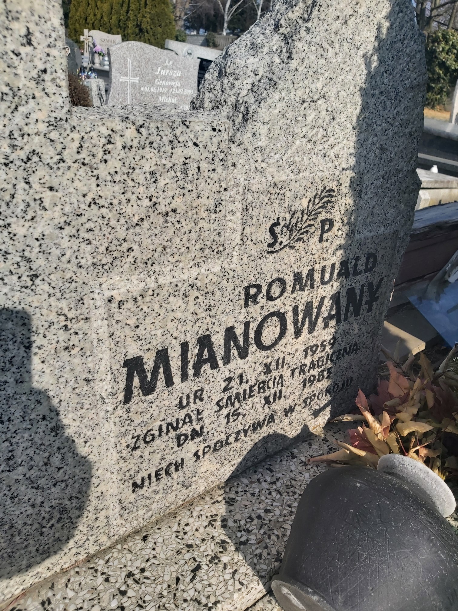 Romuald Mianowany 1959 Brzeg - Grobonet - Wyszukiwarka osób pochowanych