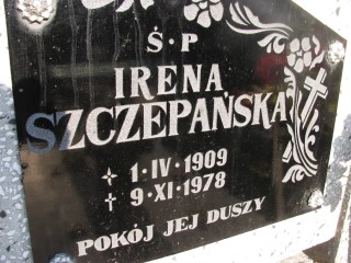 Irena Szczepańska 1909 Brzeg - Grobonet - Wyszukiwarka osób pochowanych