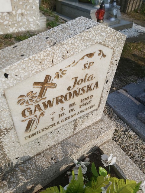 Jolanta Gawrońska 1969 Brzeg - Grobonet - Wyszukiwarka osób pochowanych