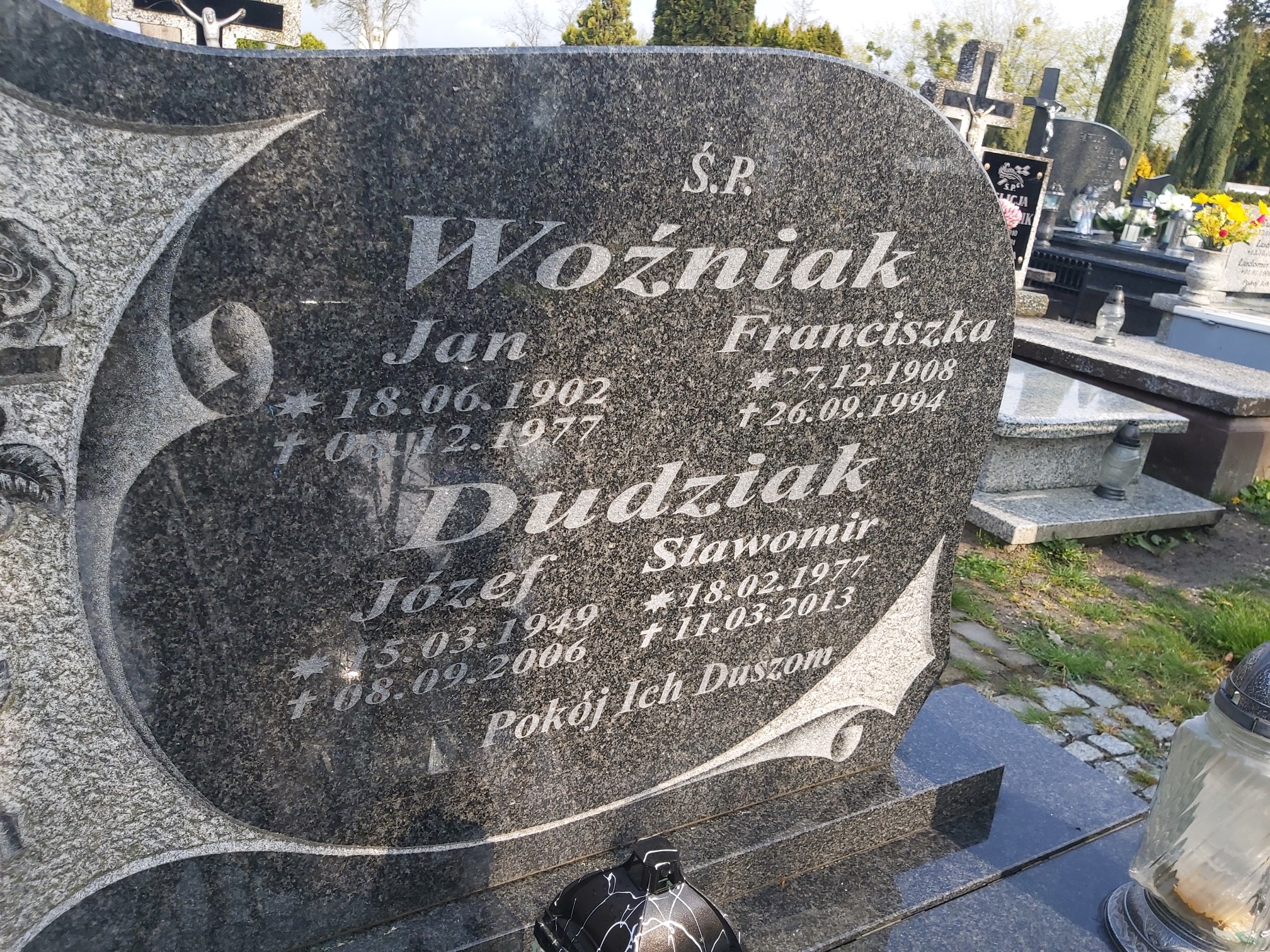 Grób Franciszka Woźniak