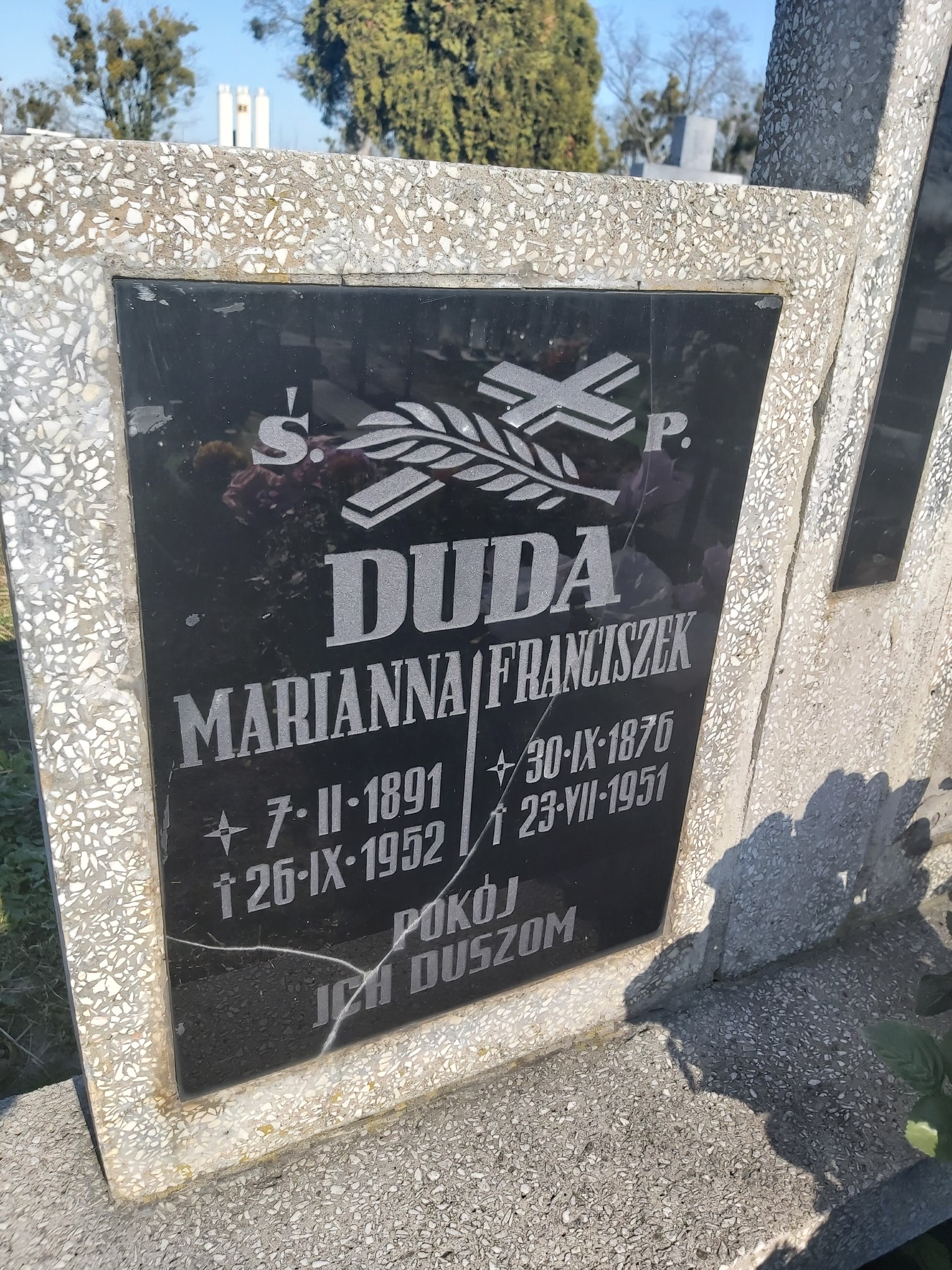 Marianna Duda 1891 Brzeg - Grobonet - Wyszukiwarka osób pochowanych