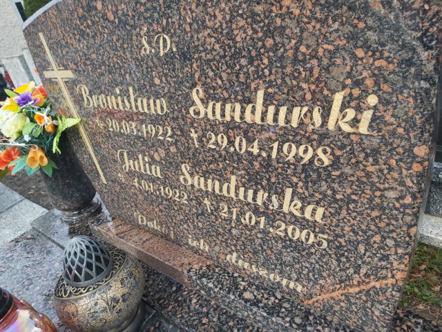 Bronisław Sandurski 1922 Brzeg - Grobonet - Wyszukiwarka osób pochowanych