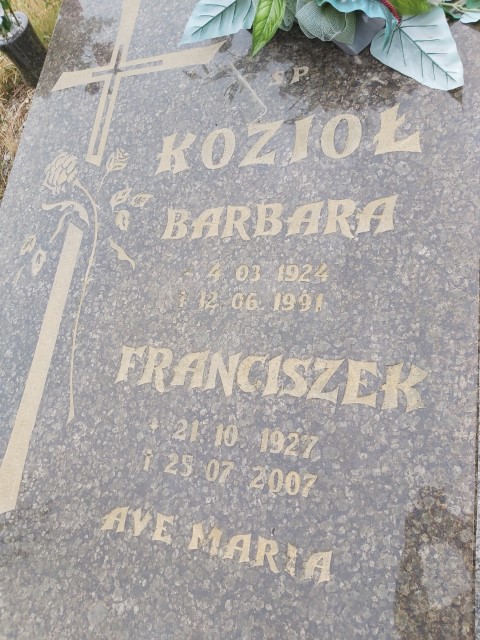 Barbara Kozioł 1924 Brzeg - Grobonet - Wyszukiwarka osób pochowanych