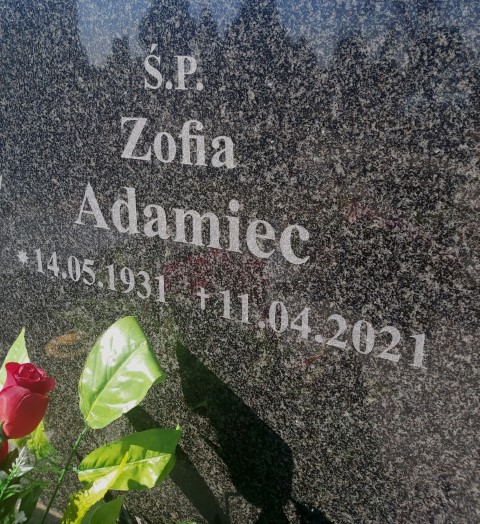 Zofia Adamiec 1931 Brzeg - Grobonet - Wyszukiwarka osób pochowanych