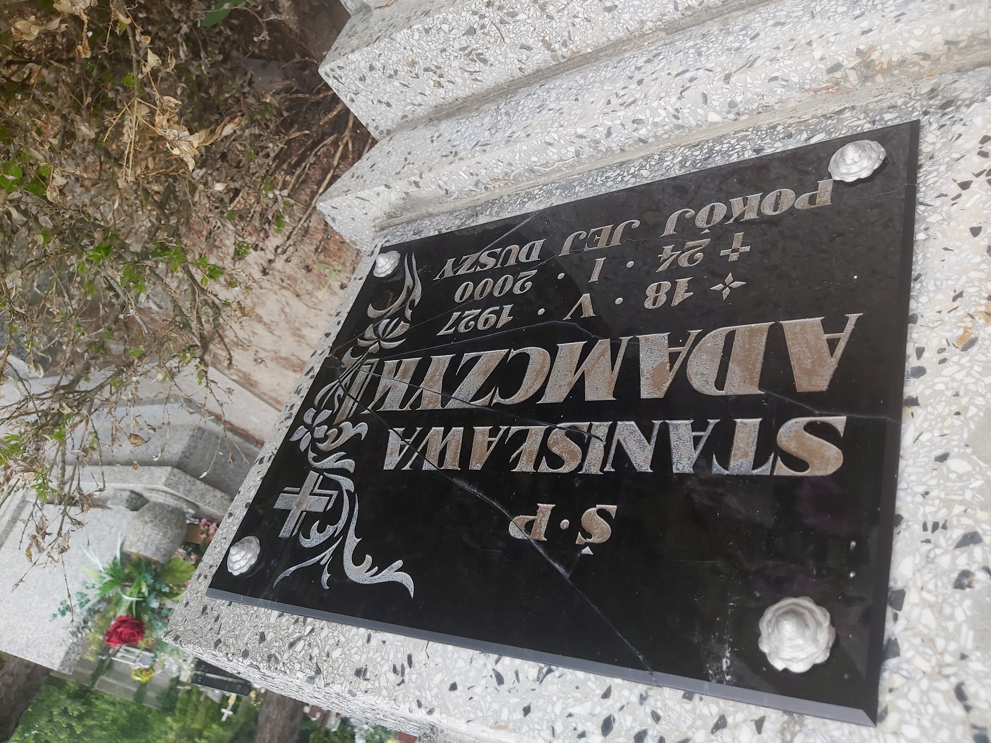 Grób Stanisława Adamczyk