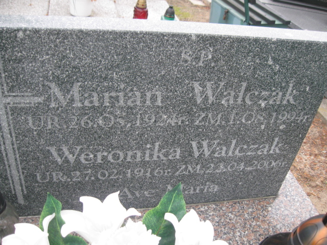 Weronika Walczak 1916 Brzeg - Grobonet - Wyszukiwarka osób pochowanych