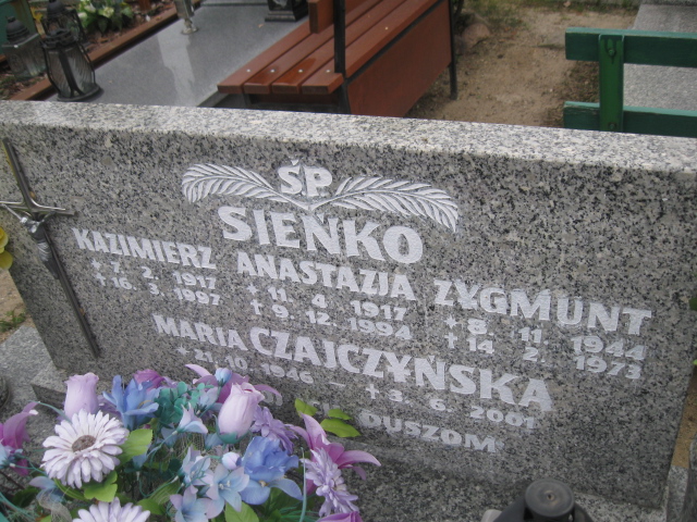 Anastazja Sieńko 1917 Brzeg - Grobonet - Wyszukiwarka osób pochowanych