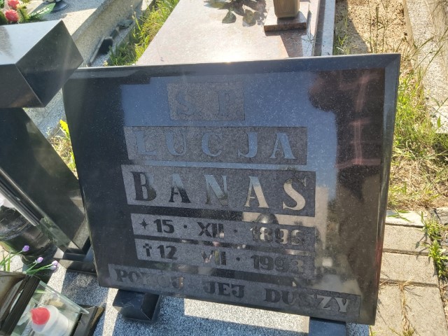 Łucja Banaś 1896 Brzeg - Grobonet - Wyszukiwarka osób pochowanych