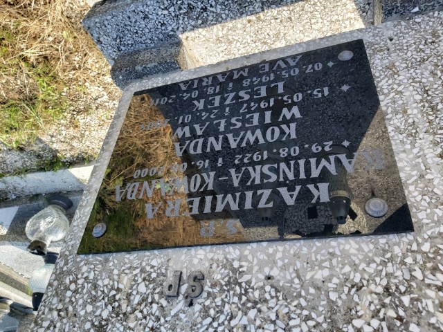 Kazimiera Kamińska Kowanda 1922 Brzeg - Grobonet - Wyszukiwarka osób pochowanych