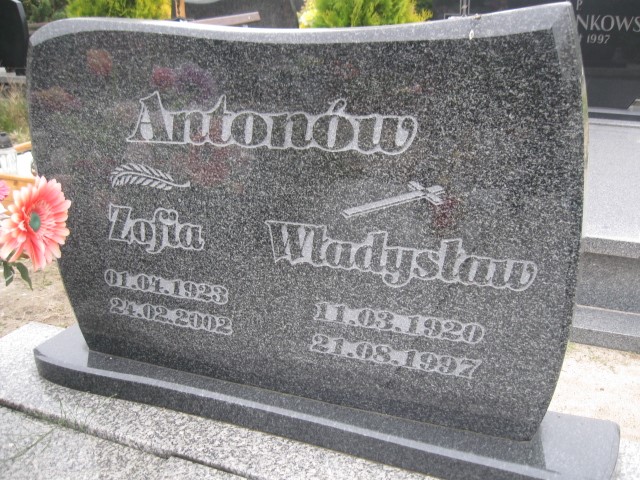 Zofia Antonów 1923 Brzeg - Grobonet - Wyszukiwarka osób pochowanych