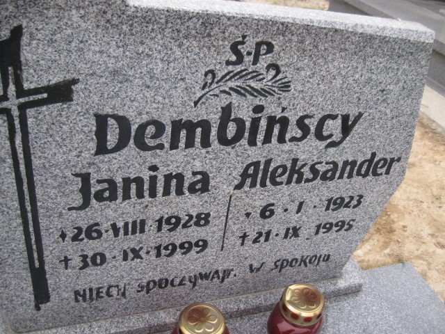 Aleksander Dembiński 1923 Brzeg - Grobonet - Wyszukiwarka osób pochowanych