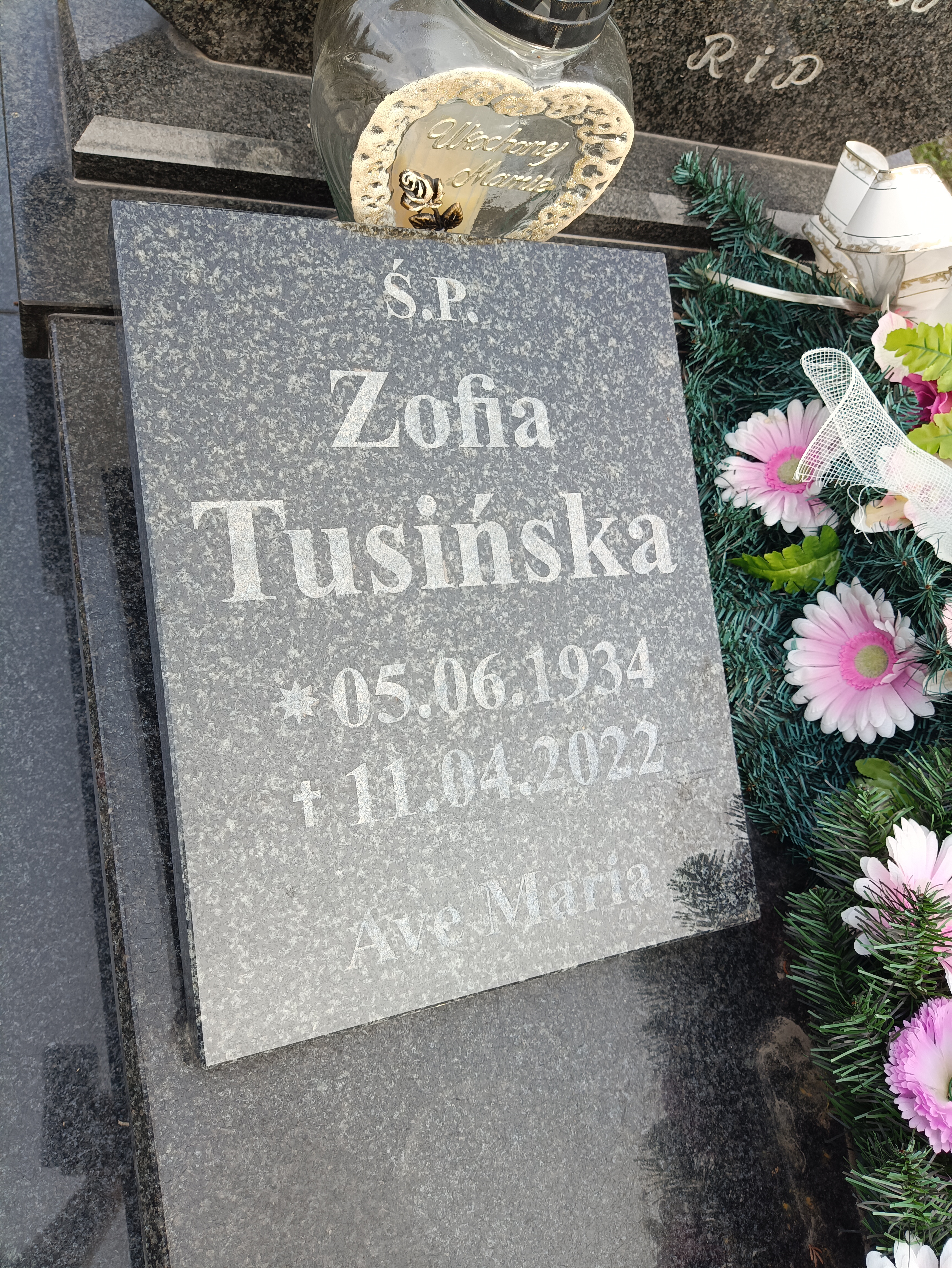 Zofia Tusińska 1934 Brzeg - Grobonet - Wyszukiwarka osób pochowanych