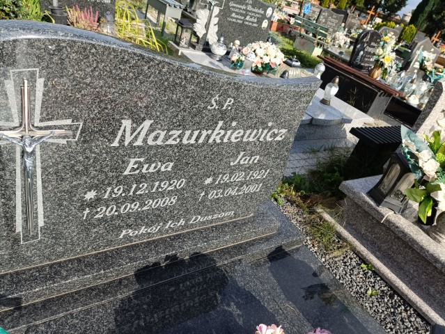 Grób Jan Mazurkiewicz