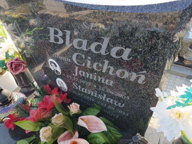 Janina Blada 1927 Brzeg - Grobonet - Wyszukiwarka osób pochowanych
