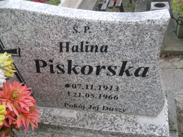 Halina Piskorska 1913 Brzeg - Grobonet - Wyszukiwarka osób pochowanych