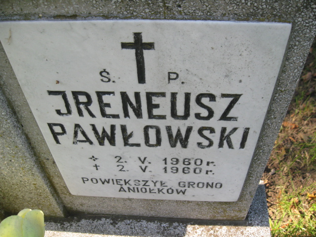 Ireneusz Pawłowski 1960 Brzeg - Grobonet - Wyszukiwarka osób pochowanych