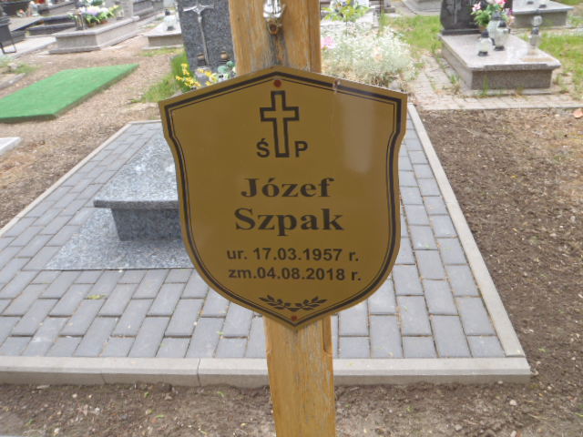 Józef Szpak 1957 Brzeg - Grobonet - Wyszukiwarka osób pochowanych